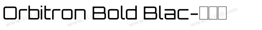 Orbitron Bold Blac字体转换